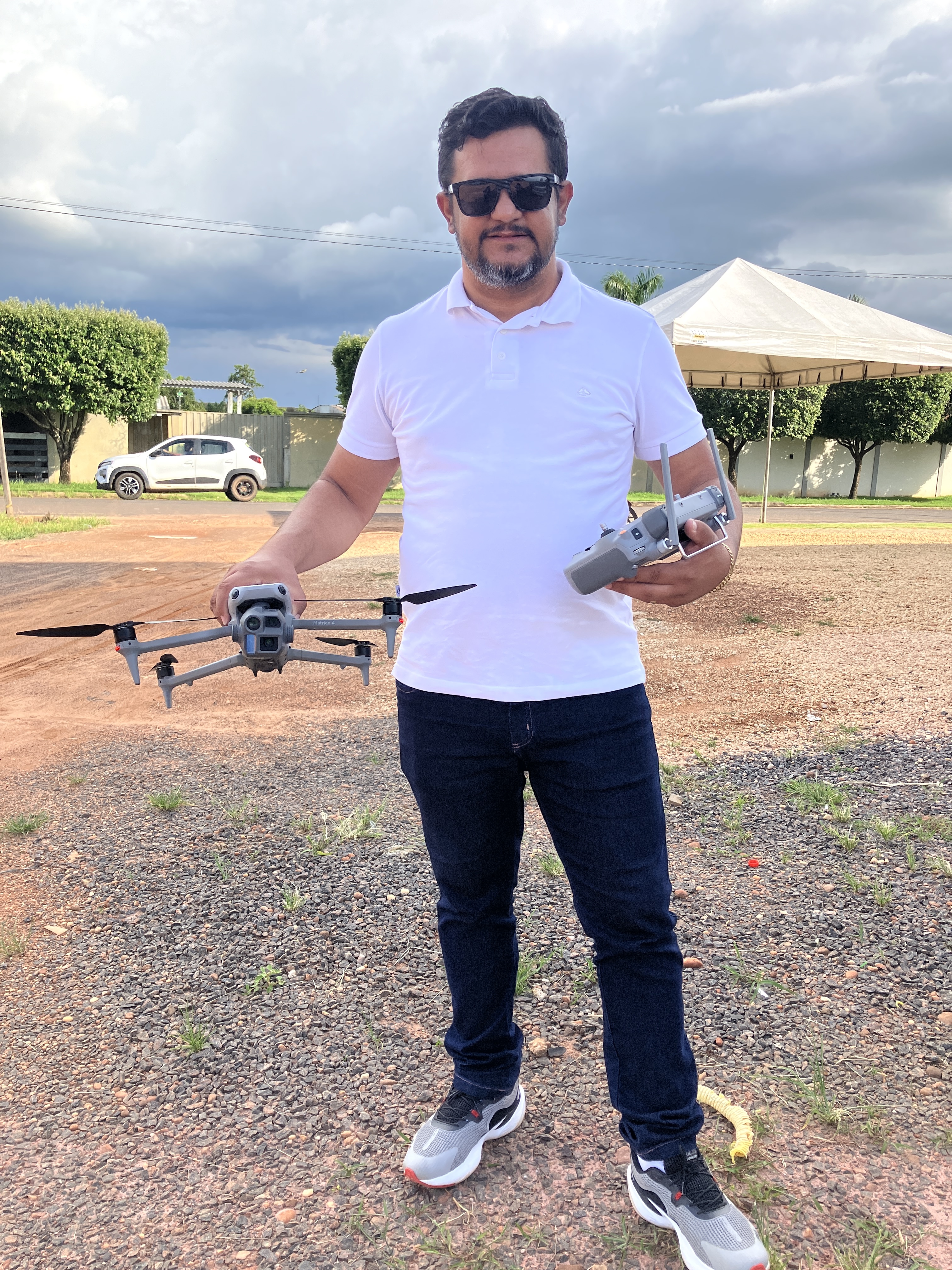 Operação com drone para mapeamento de alta resolução